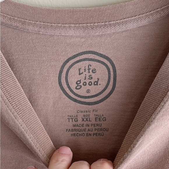 Life Is Good Grill Sergeant Tan Short Sleeved Tee XXL - Picture 3 of 5